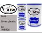 Preview: Ford, Silver Metallic, Z3 / M6895: 500ml Lackdose + 500ml Klarlack + 250ml Härter - Set, von ATW Autoteile West.